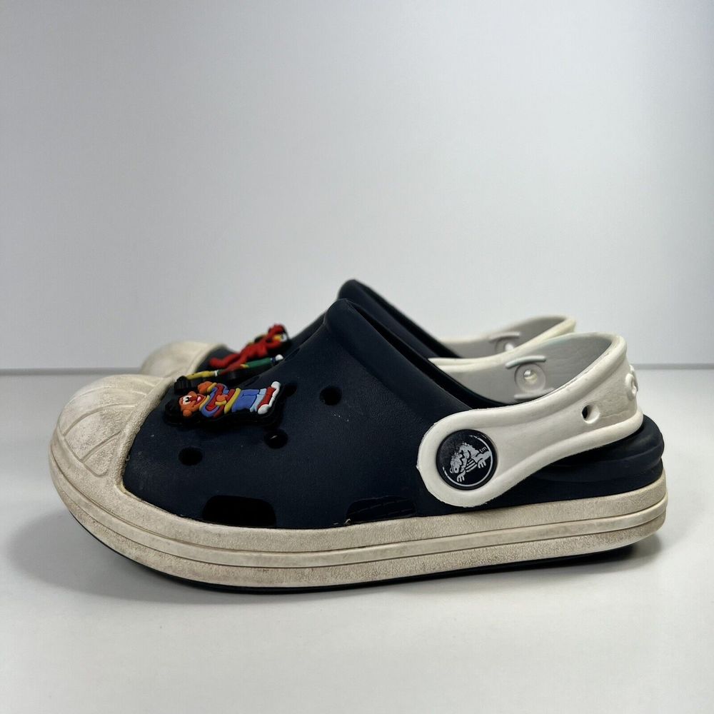 CROCS Kids Crocband Navy Clogs, Size C 10